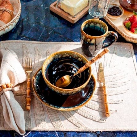 John's Co - Bowl de Cerâmica Orion Space Marrom (650 ml)