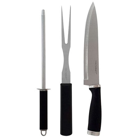 John's Co - Conjunto para Churrasco Couper em Aço Inox