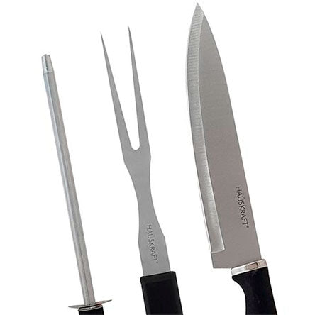 John's Co - Conjunto para Churrasco Couper em Aço Inox