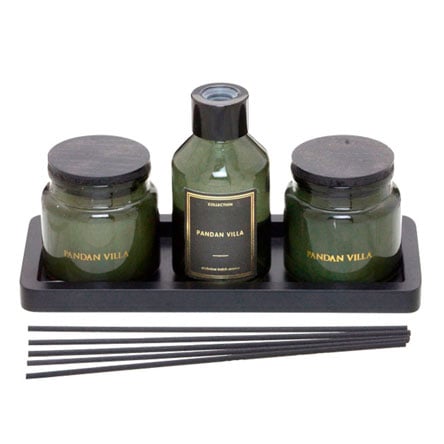 John's Co - Conjunto Premium Difusor e Velas Aromáticas (Home Fragrance)