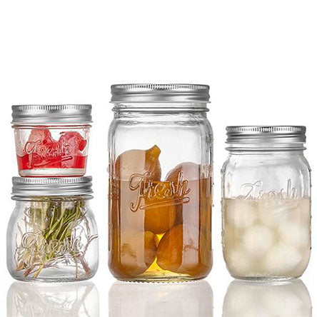John's Co - Jogo de Potes de Vidro Herméticos Premium (4 Peças)