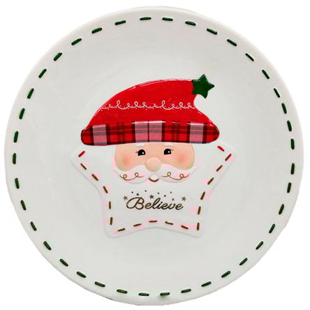 John's Co - Prato Natalino Papai Noel (Dolomita 26 cm)